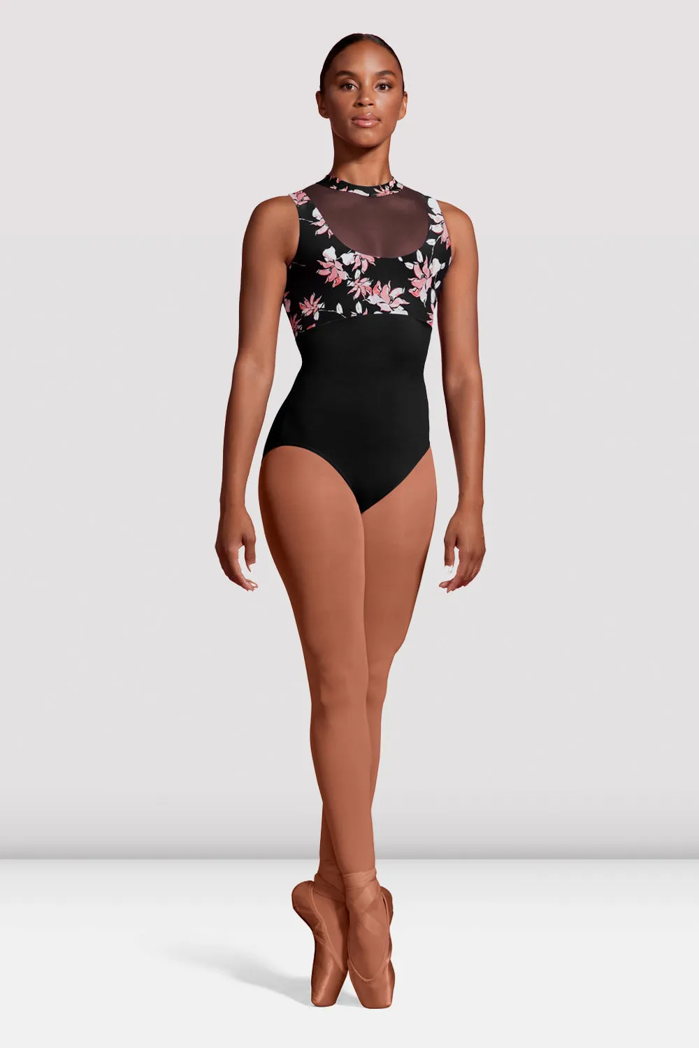 Ladies Mirella Jardin Boutique Printed Bodice Leotard