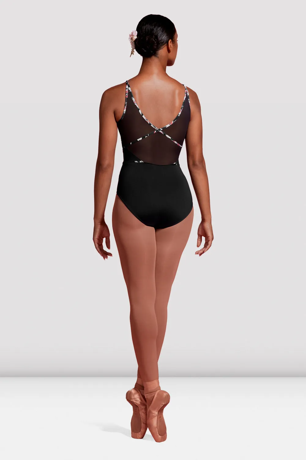 Ladies Mirella Jardin Mesh Halter Leotard