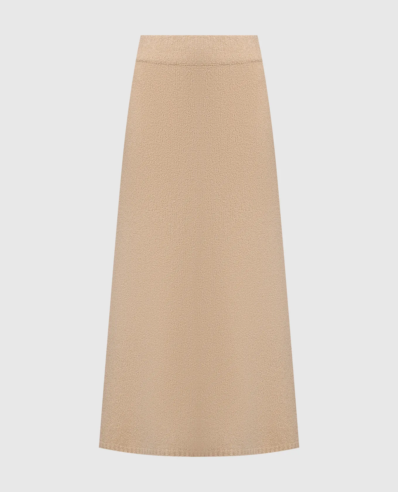 LISA YANG Kael beige cashmere midi skirt