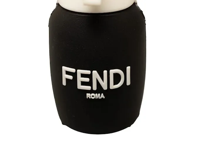 Llavero USB Fendi Karl Lagerfeld en goma negra y blanca en muy buen estado Negro 