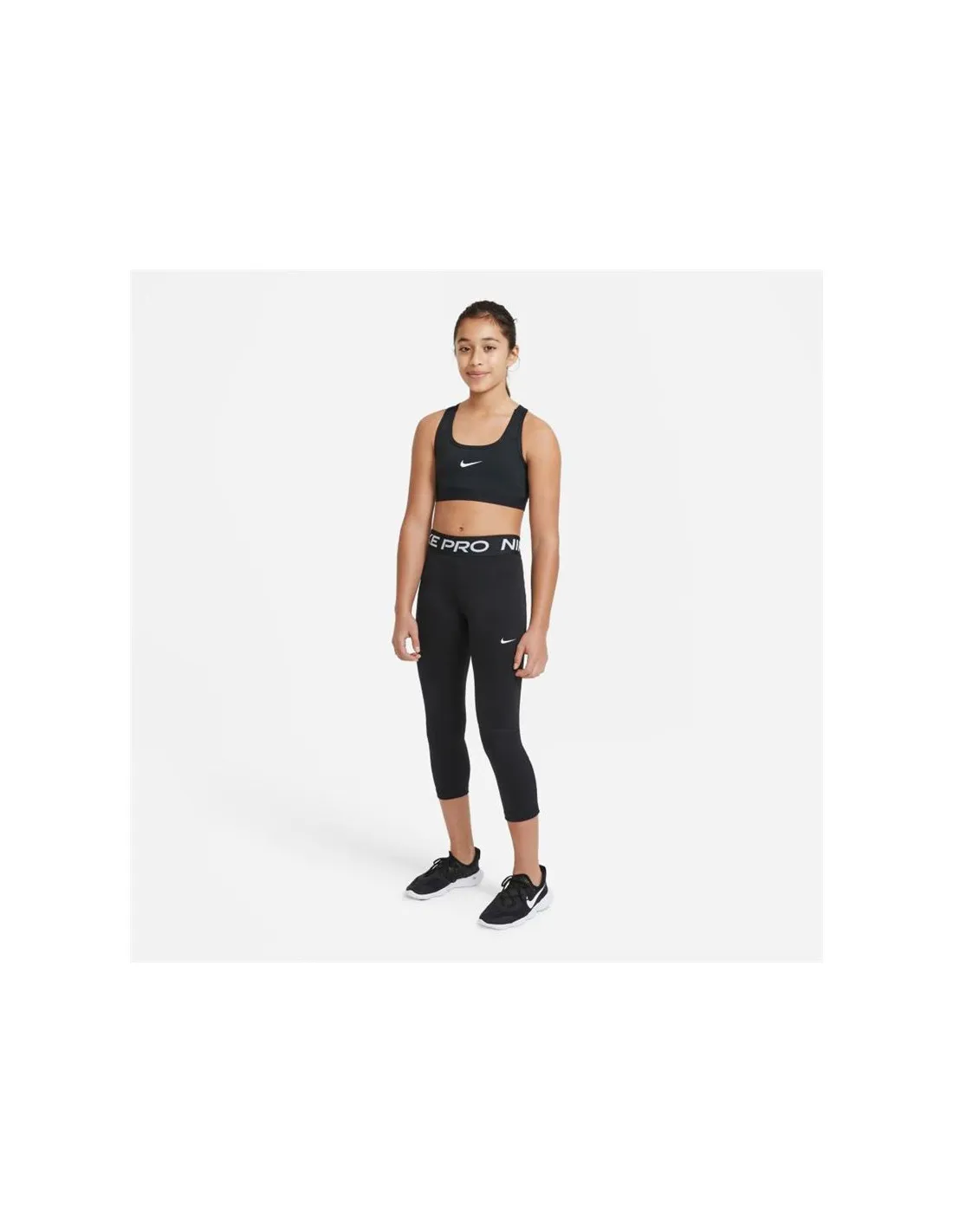 Mallas Nike Pro Niña Bk