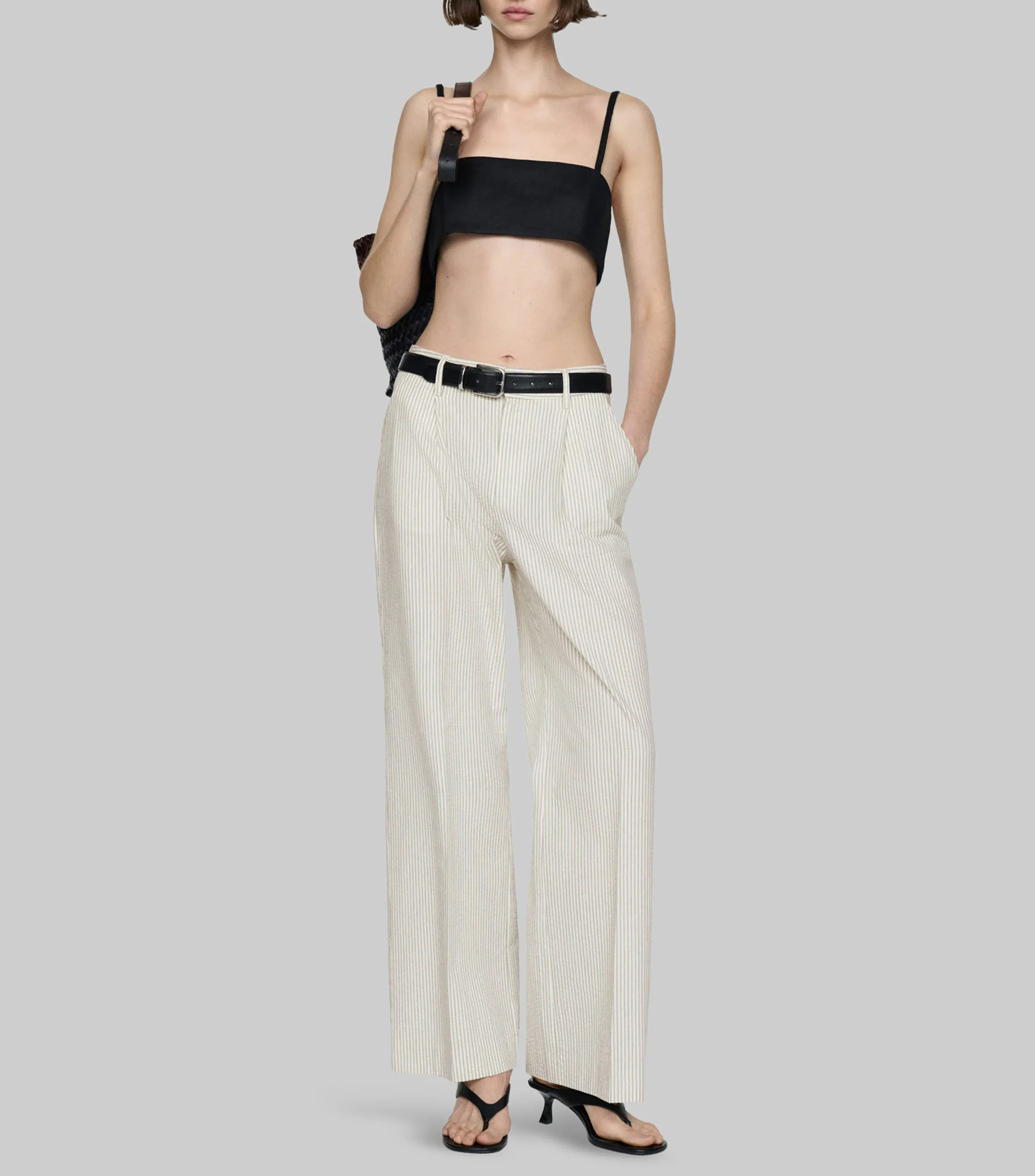 Mango Pantalón a Rayas Mujer