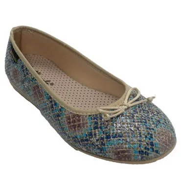 Manoletina mujer estampado piel serpiente Alberola en multicolor