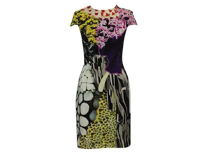 Mary Katrantzou Vestido multicolor con estampado abstracto 