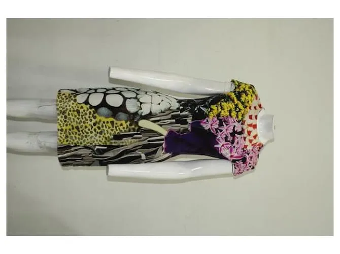 Mary Katrantzou Vestido multicolor con estampado abstracto 