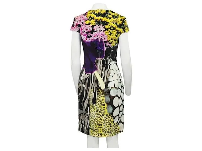Mary Katrantzou Vestido multicolor con estampado abstracto 