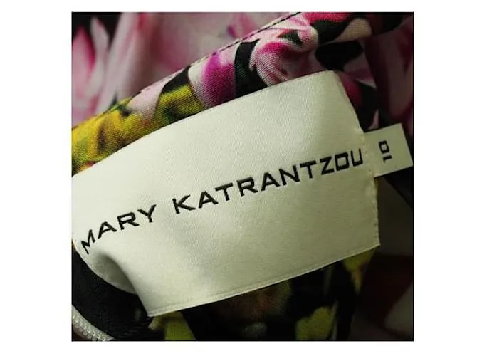 Mary Katrantzou Vestido multicolor con estampado abstracto 