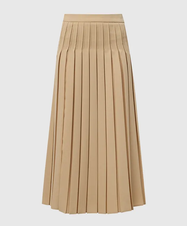 Max Mara Beige pleated skirt LUISA