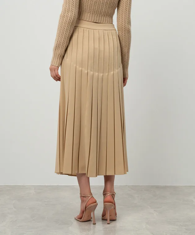 Max Mara Beige pleated skirt LUISA