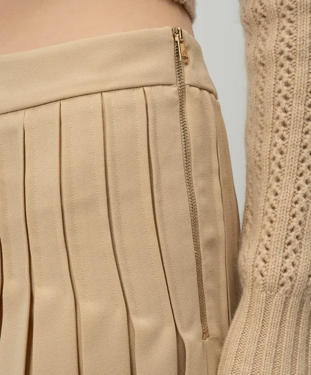 Max Mara Beige pleated skirt LUISA