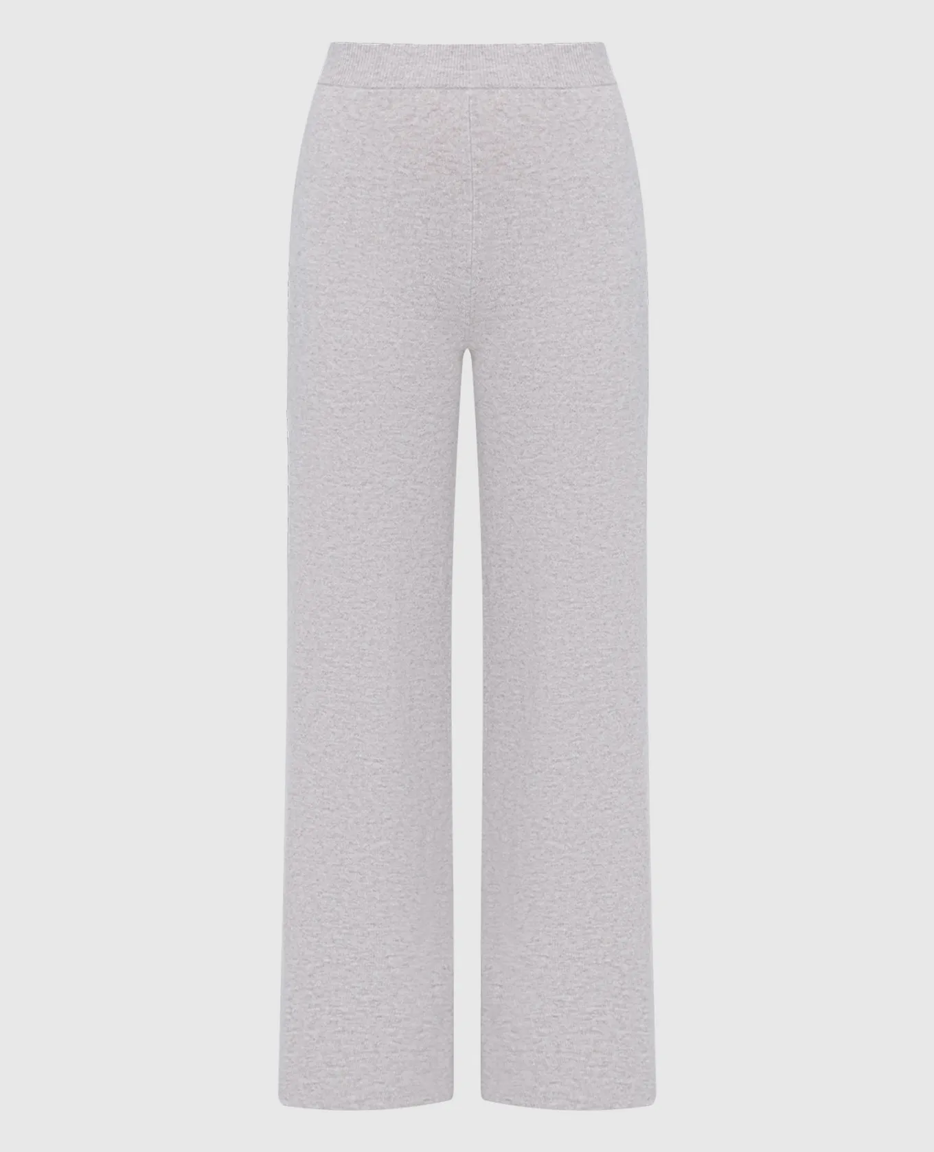 Max Mara Buona gray melange pants made of wool and cashmere