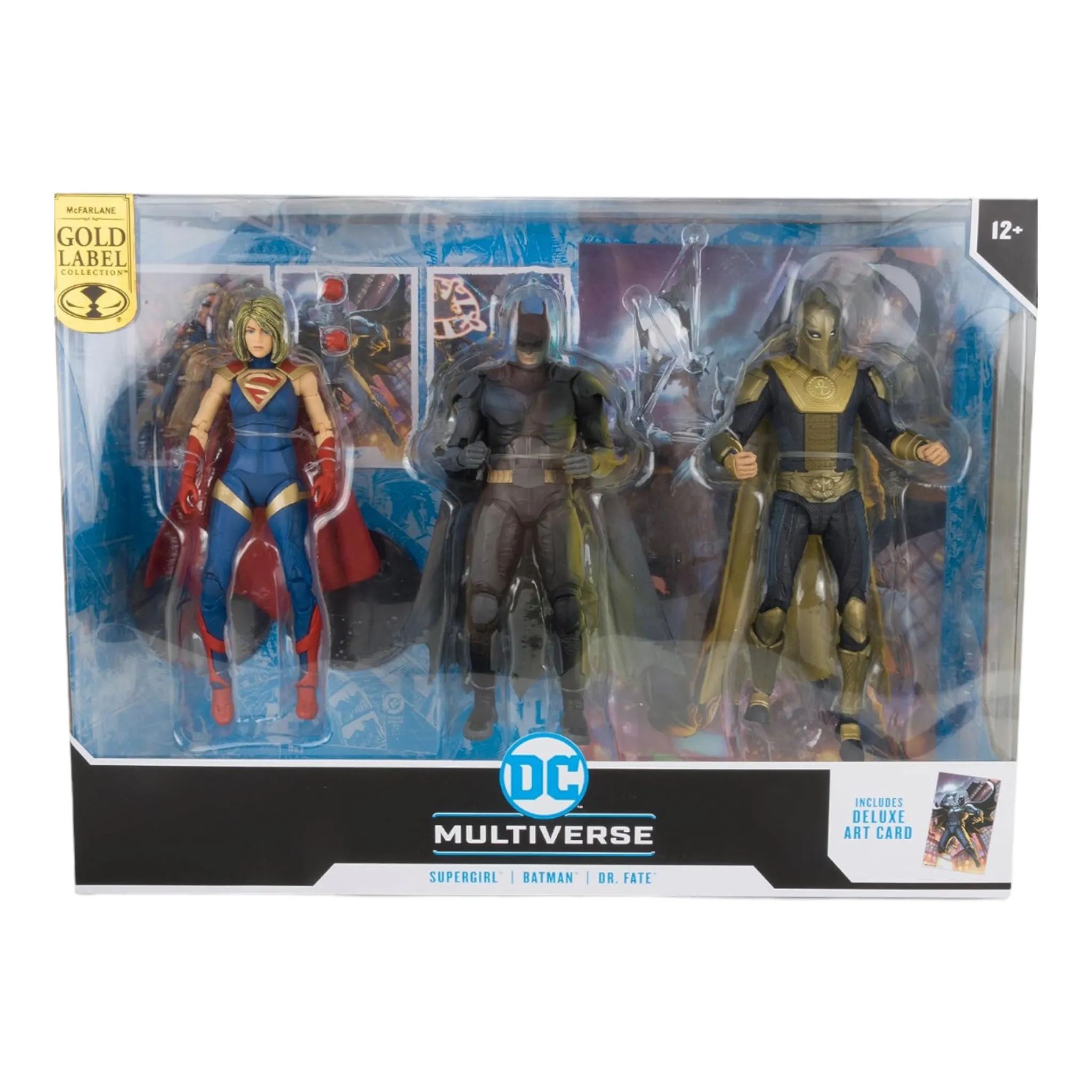 McFarlane 3 Pack Figuras Batman, Dr. Fate y Supergirl DC