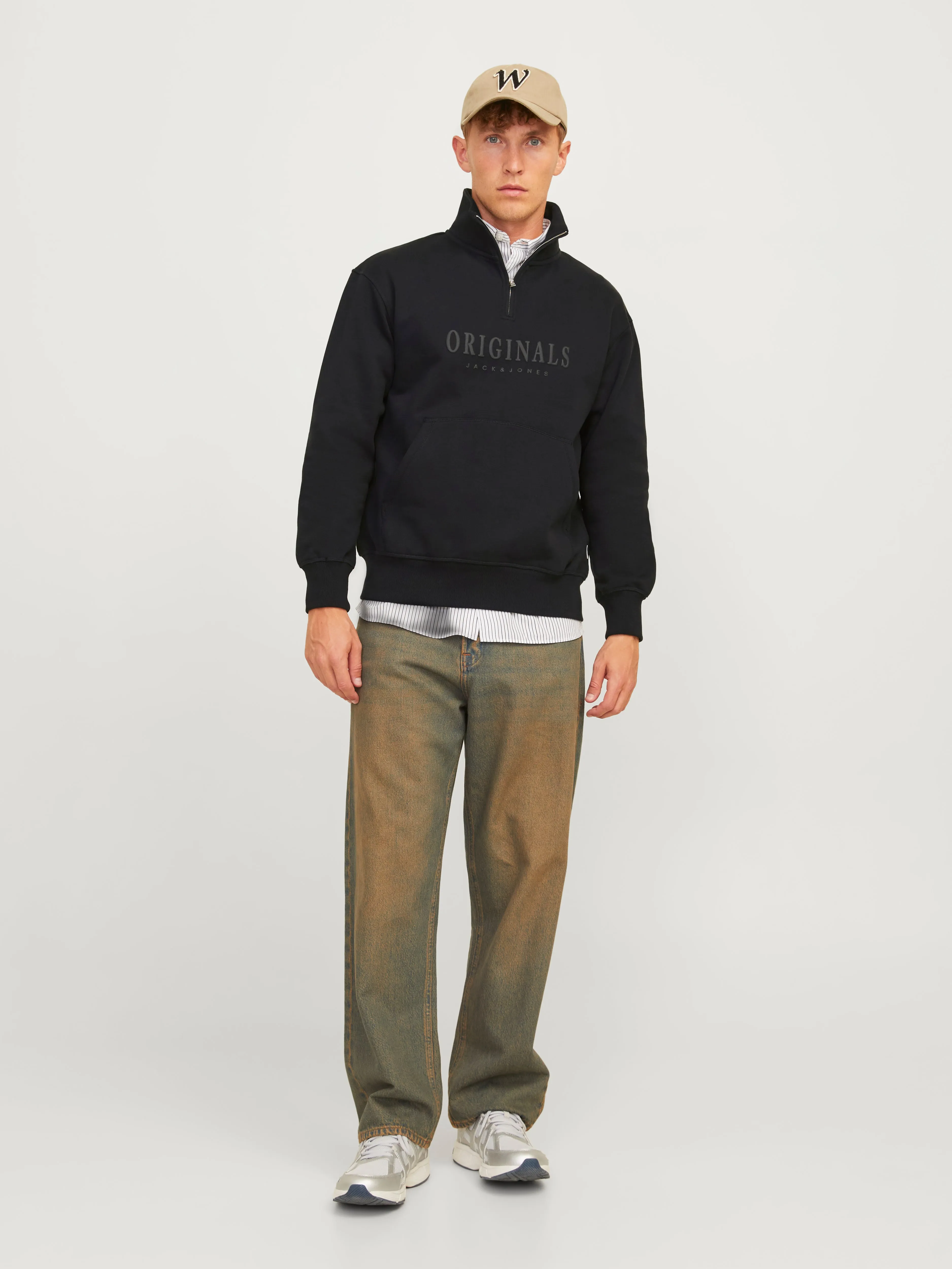 Media cremallera Estampado | Negro | Jack & Jones®