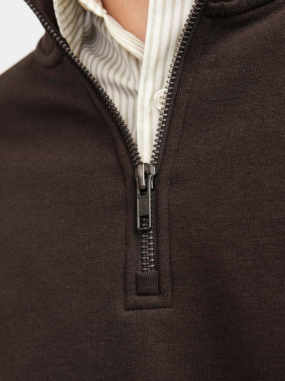 Media cremallera Liso | Marrón claro | Jack & Jones®