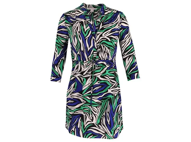 Minivestido estampado Diane Von Furstenberg en seda multicolor 