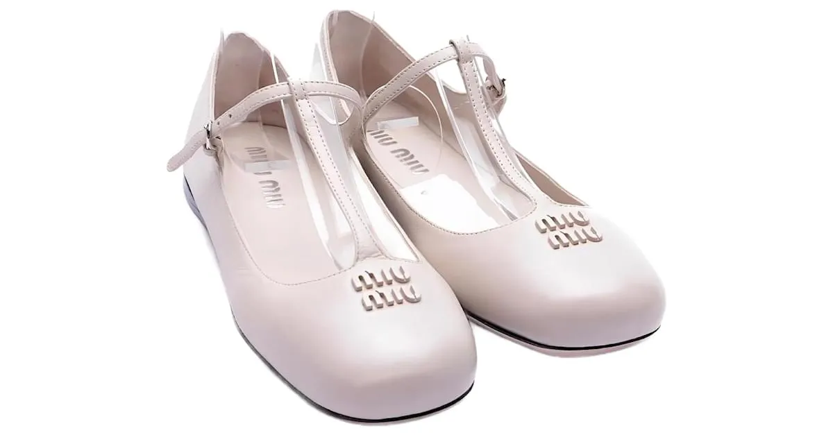 Miu Miu Manoletinas Beige 