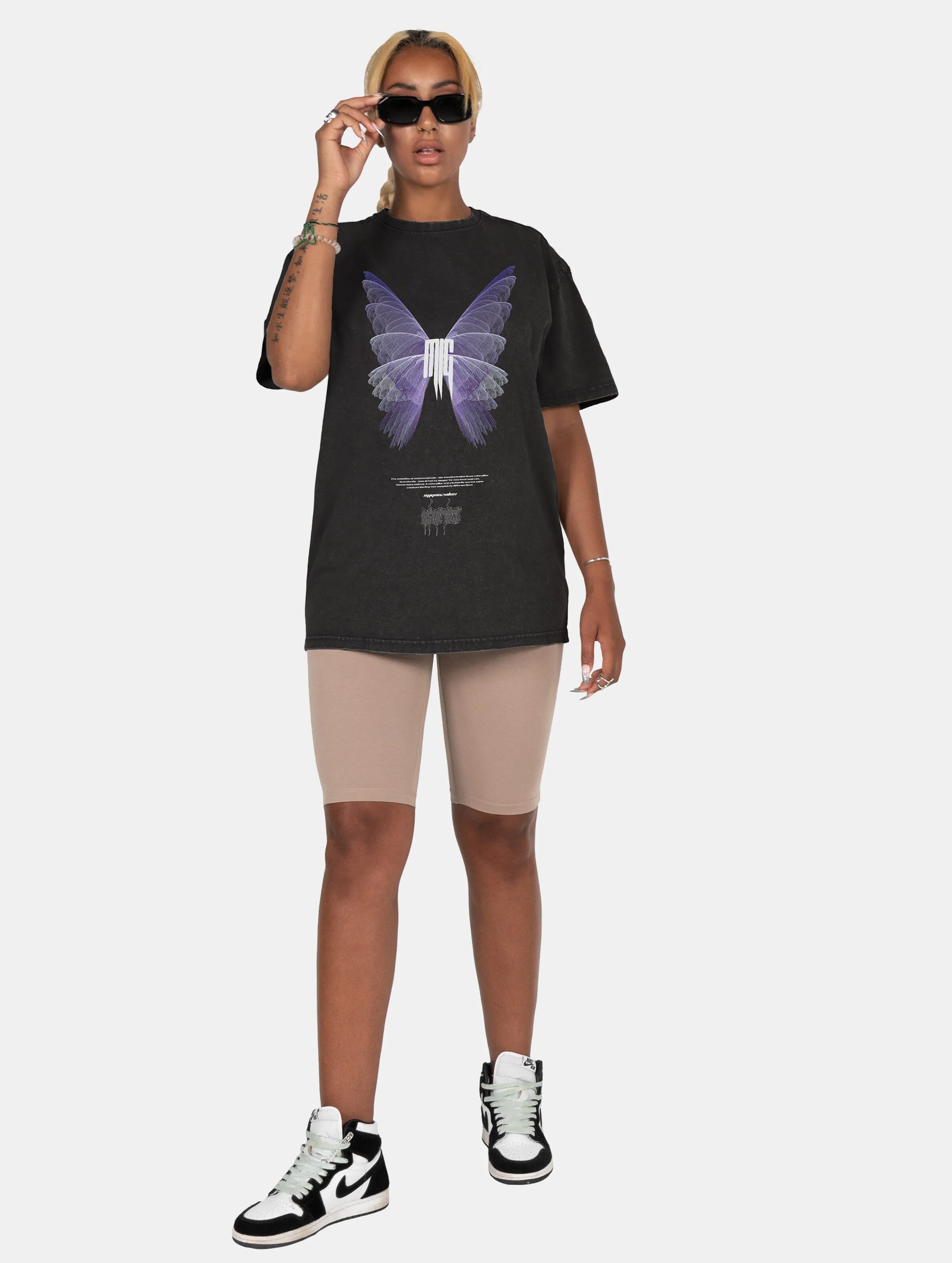 MJ GONZALES LADIES METAMORPHOSE V5 ACID WASHED HEAVY OVERSIZED TSHIRTS