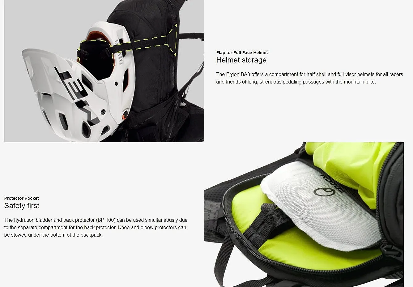 MOCHILA ERGON BA3  BLUE STEALTH
