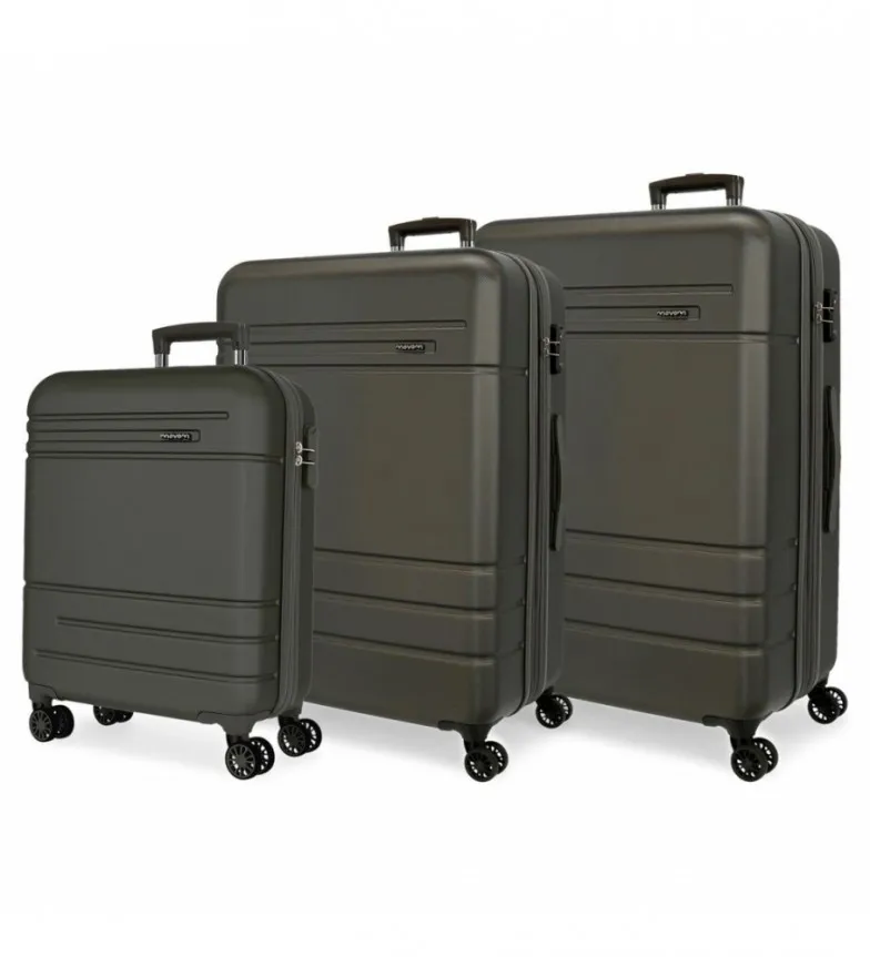 MOVOM JUEGO DE MALETAS MOVOM GALAXY RÍGIDAS 556878CM NEGRO