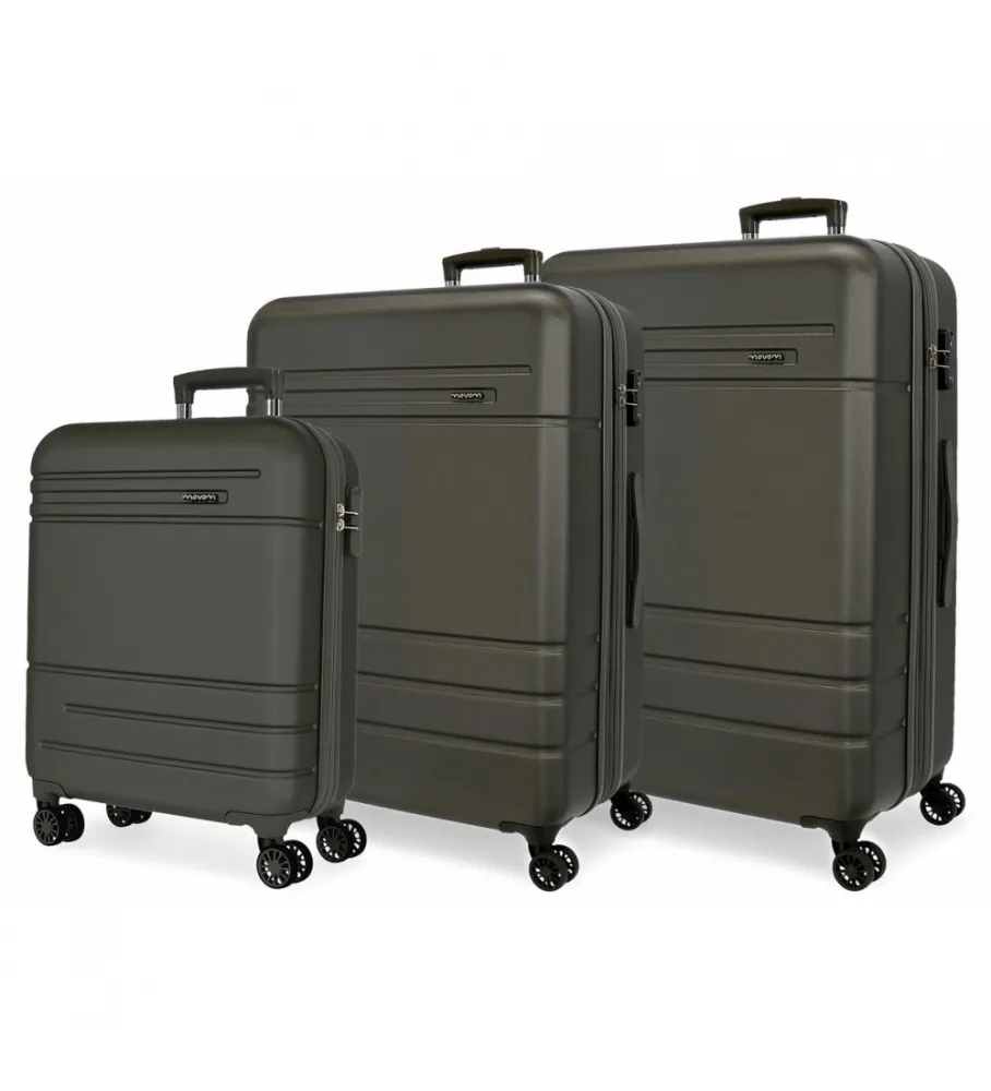 MOVOM JUEGO DE MALETAS MOVOM GALAXY RÍGIDAS 556878CM NEGRO
