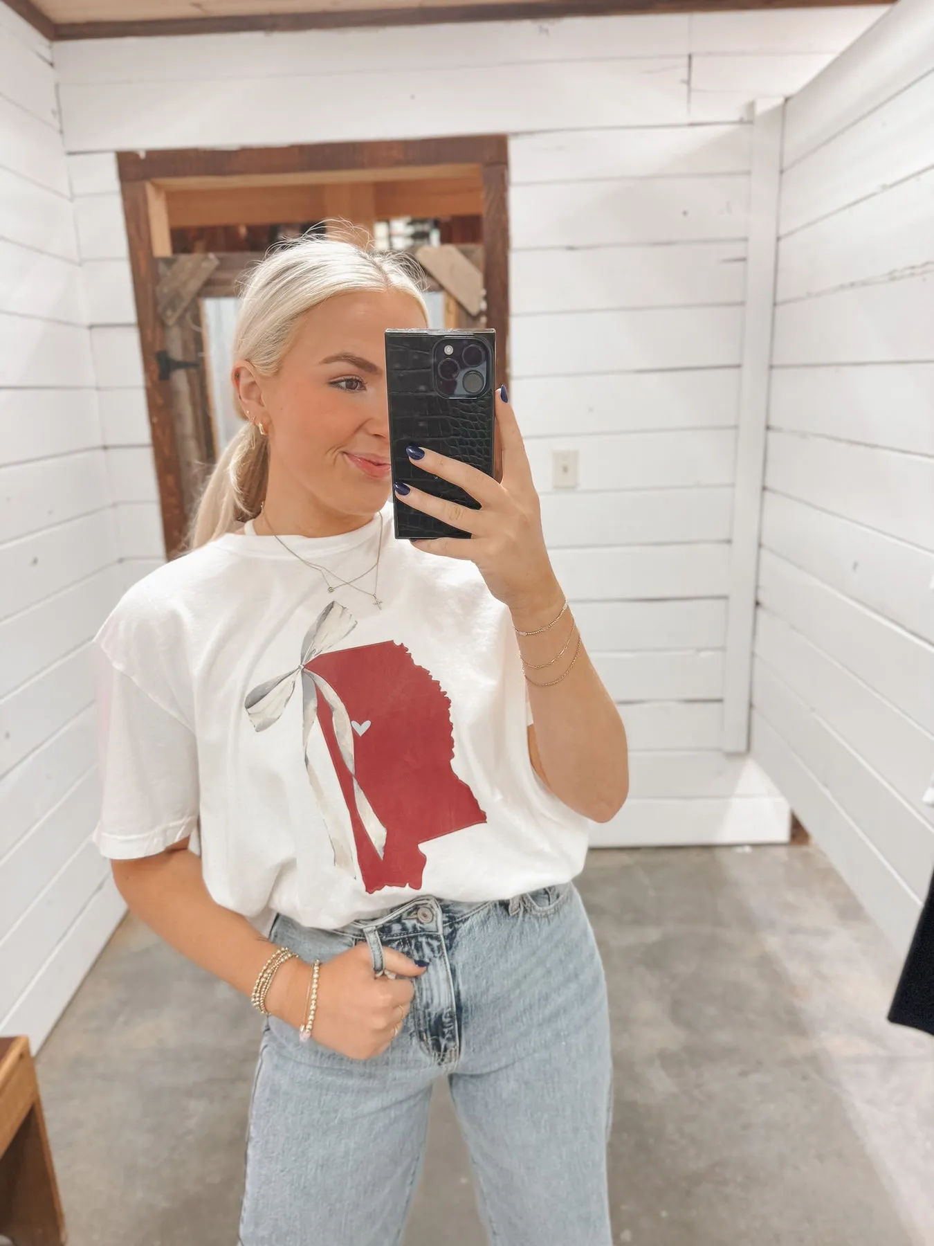 MS STATE BOWS TEE