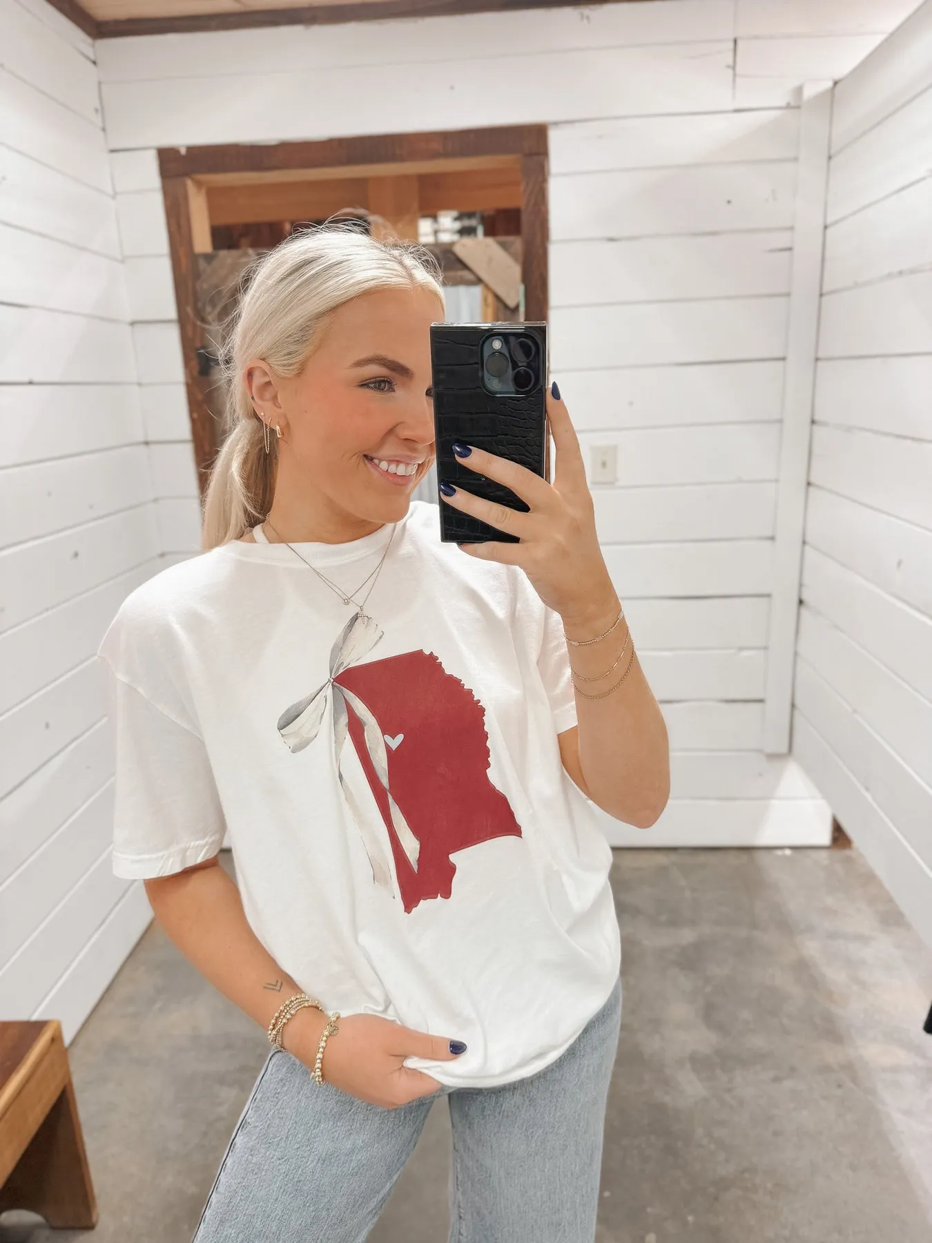 MS STATE BOWS TEE