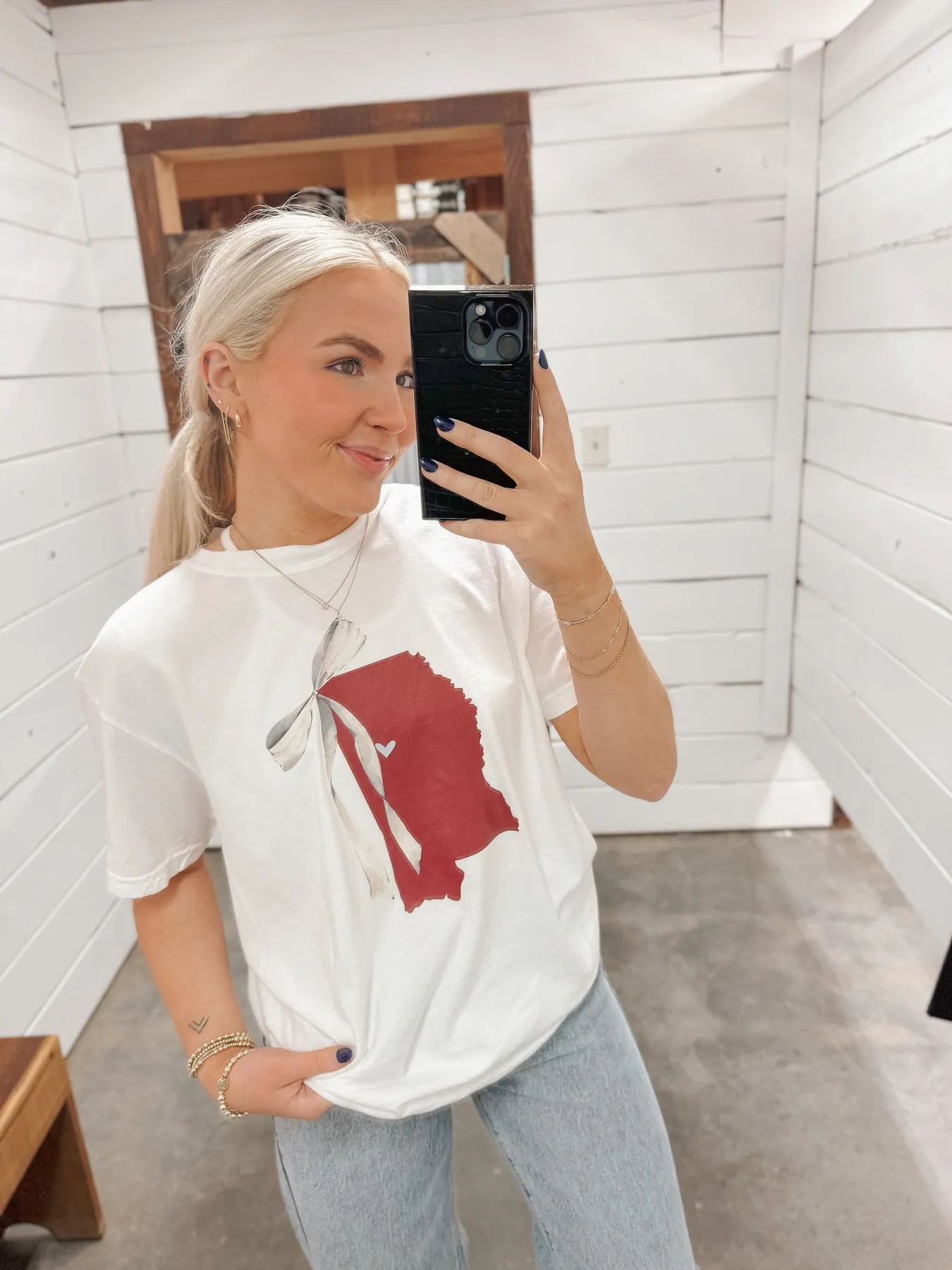 MS STATE BOWS TEE