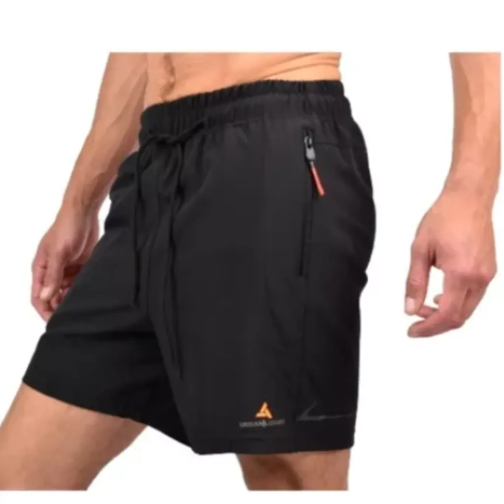 Musculosa Deportiva Negro Muscuproye + Short Microfibra Shmicro Negro