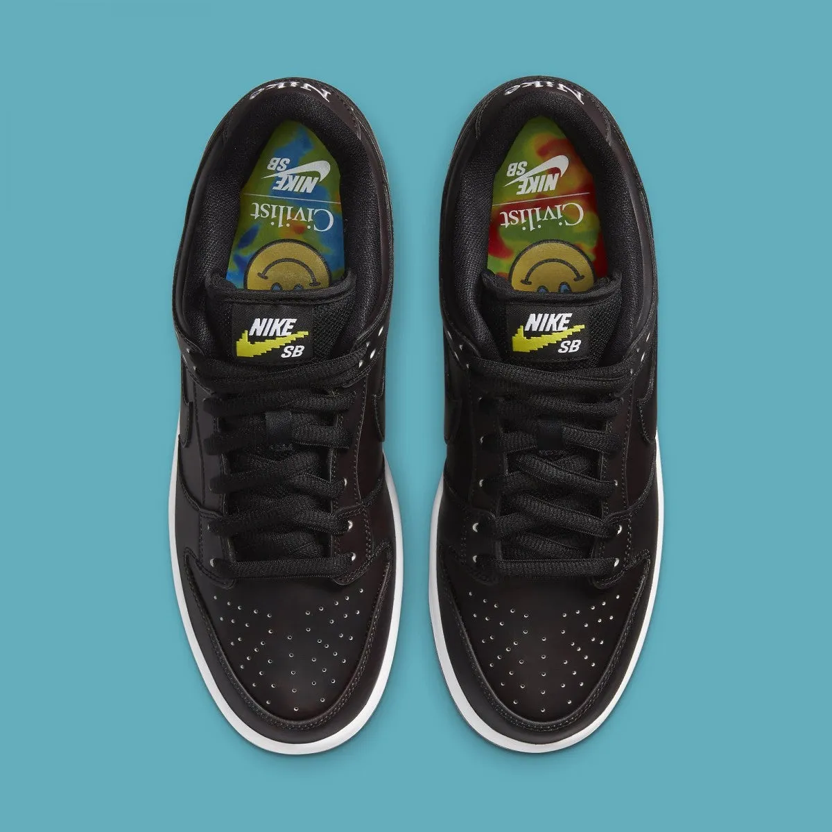 N370O Civilist x Nike SB Dunk Low cambia de color segun temperatura