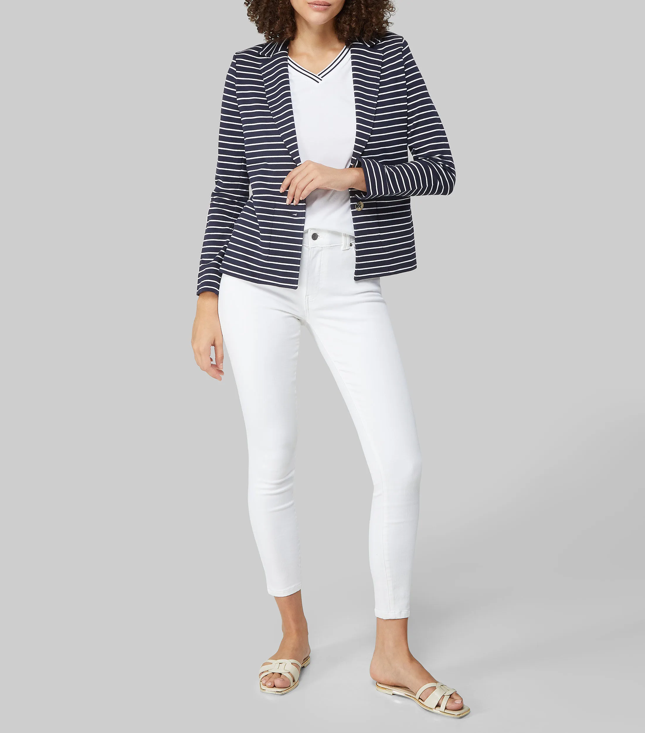 Nautica Saco a Rayas Mujer
