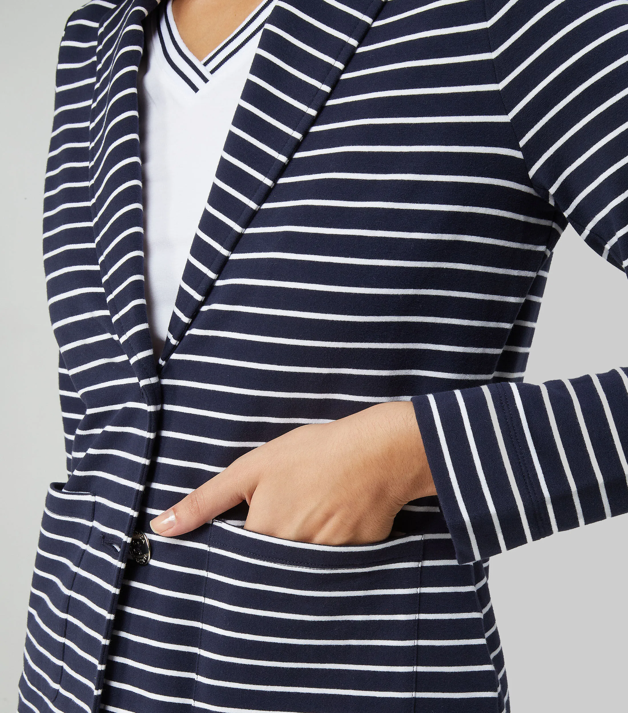 Nautica Saco a Rayas Mujer