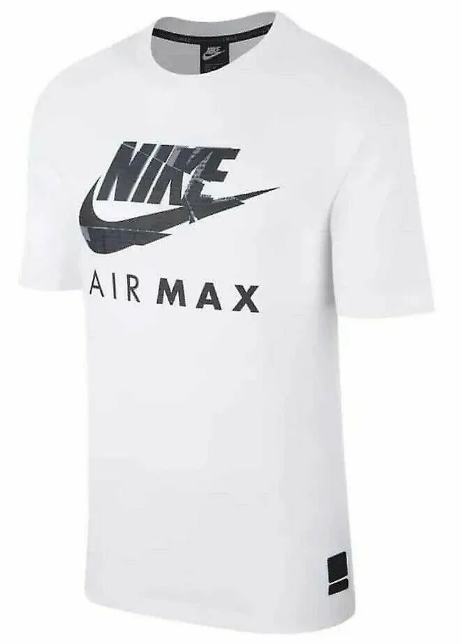 Nike Air Max Camisa Hombre Corte Atlético Algodón Cuello Redondo Summ