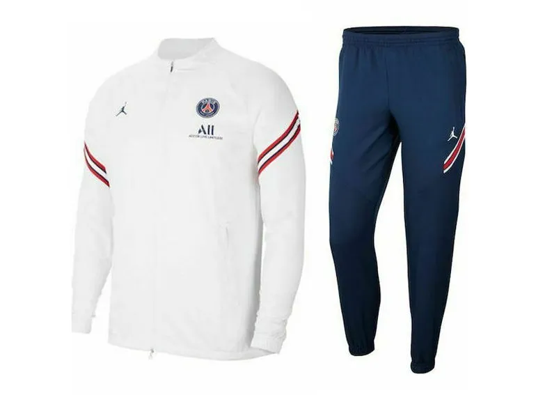 Nike PSG Dry Strike 2021/22 Tracksuit White/Blue