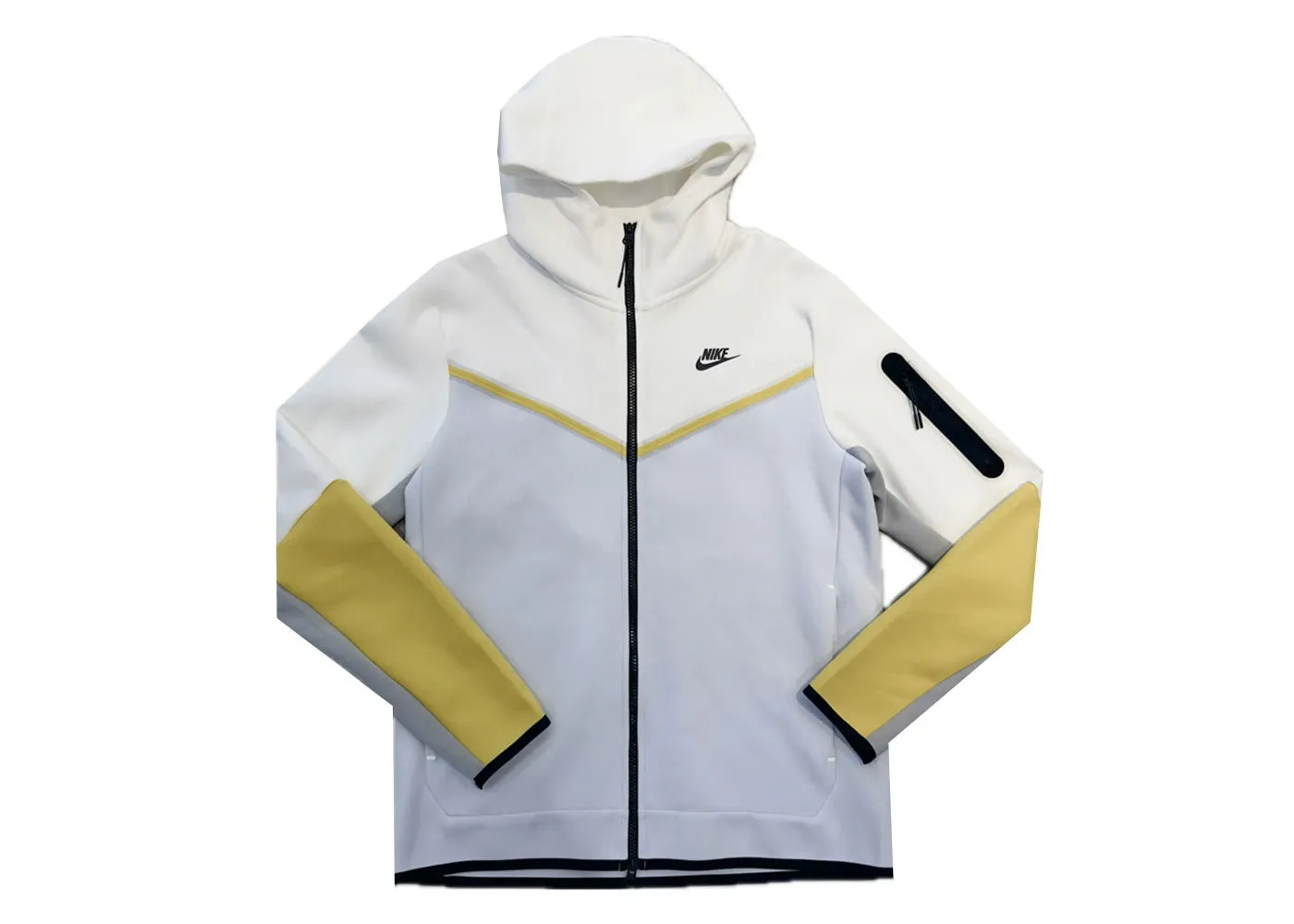 Nike Sportswear Tech Fleece Full Zip Hoodie White/Yellow/Baby Blue