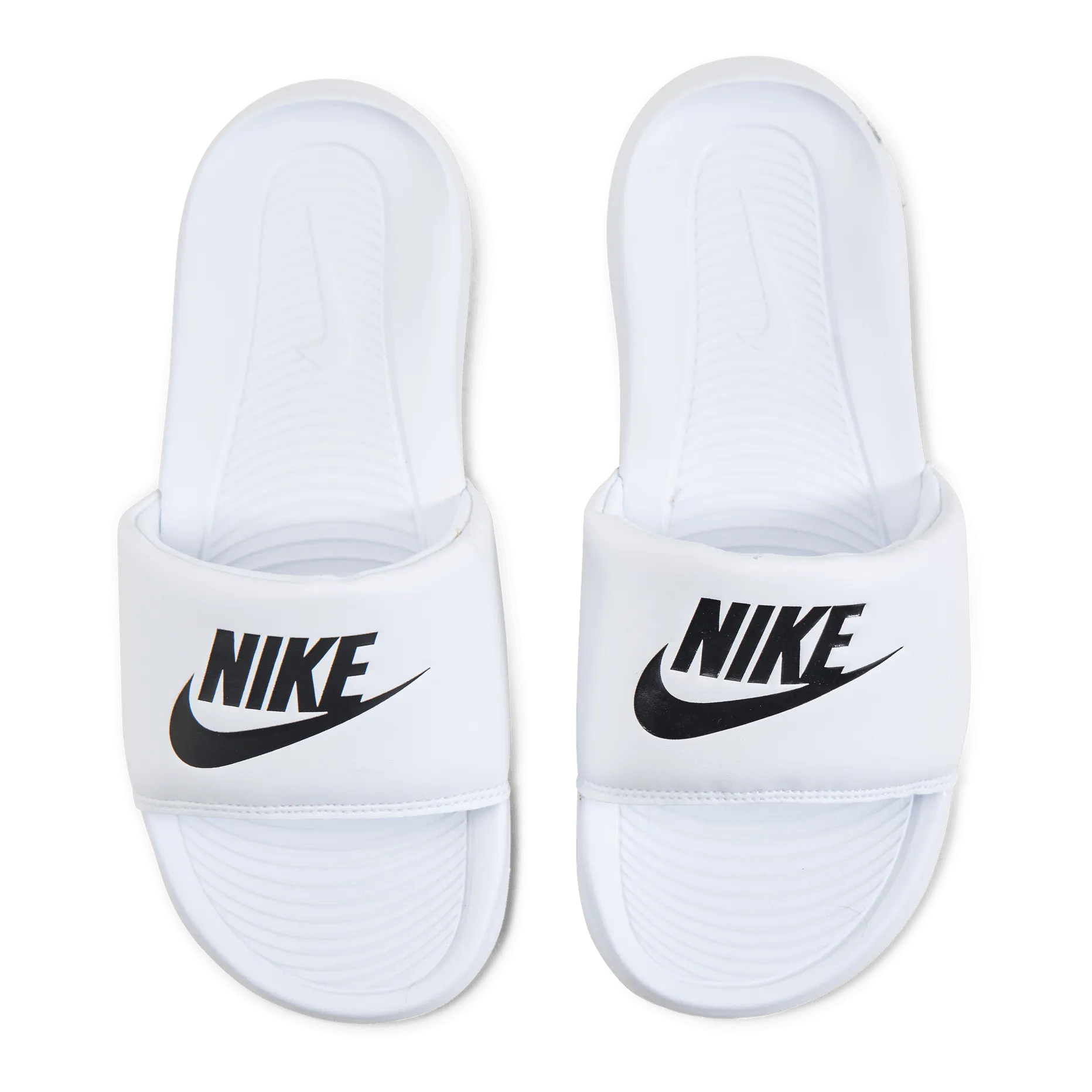 NIKE VICTORI ONE WOMEN'S SLIDES WHITE/BLACKWHITE
