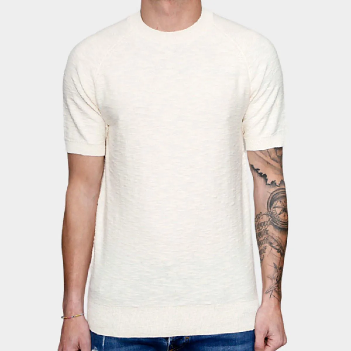 NO EXCESS  CAMISETA BEIGE