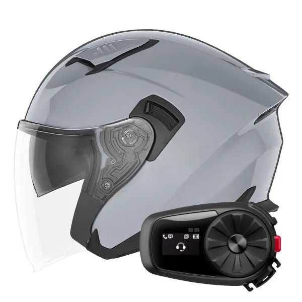 NOX N130 Nardo Grey + Kit Bluetooth 5S Solo 
