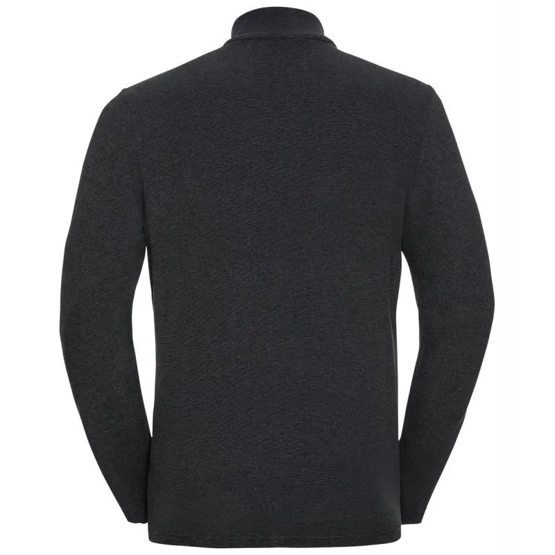 ODLO POLAR DE MEDIA CAPA 1/2 CREMALLERA ROY (GRIS PIZARRA  RAYAS NEGRAS) HOMBRE