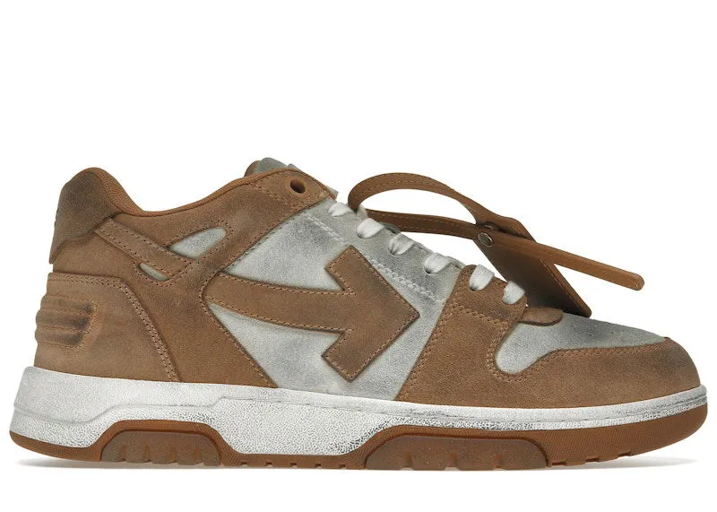 OFFWHITE OUT OF OFFICE "OOO" LOW TOPS DISTRESSED BROWN WHITE