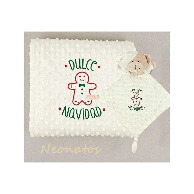 Pack manta bebé Dulce Navidad