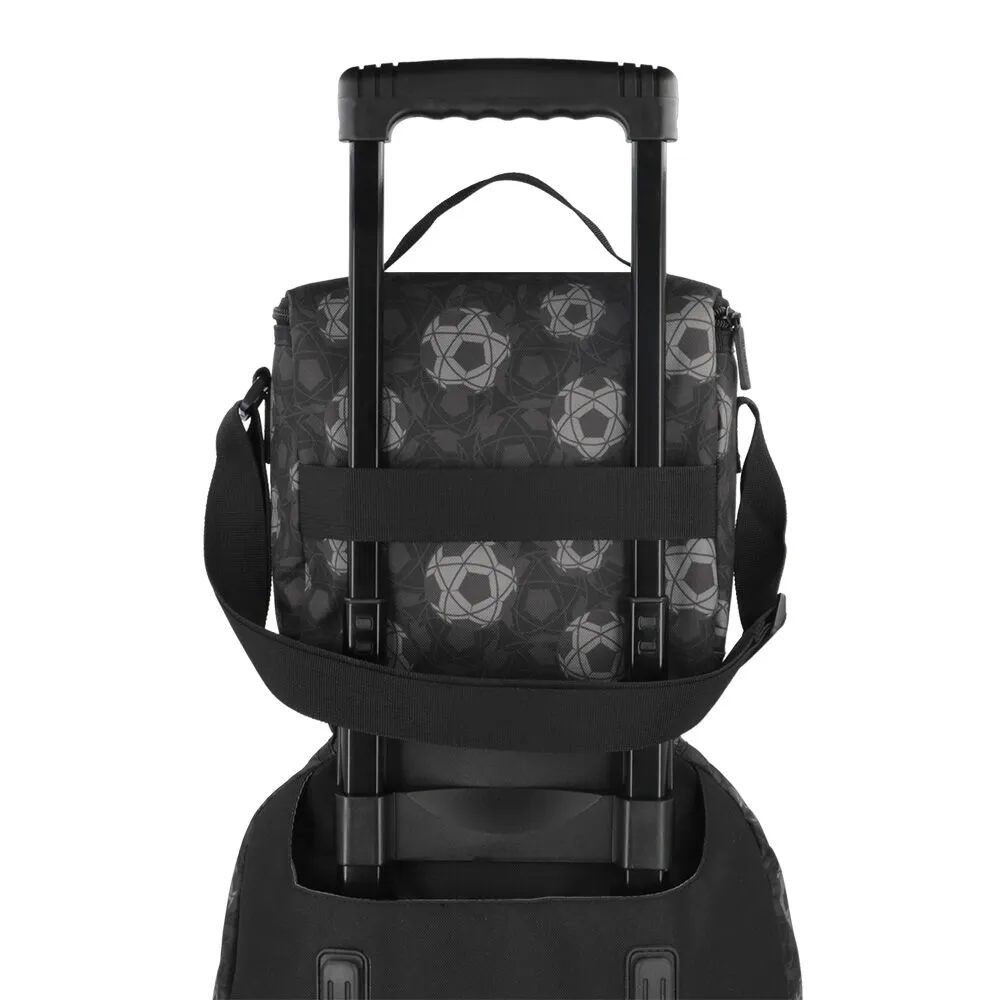 Pack Mochila con ruedas Xtrem Run 5XT Fútbol Negro