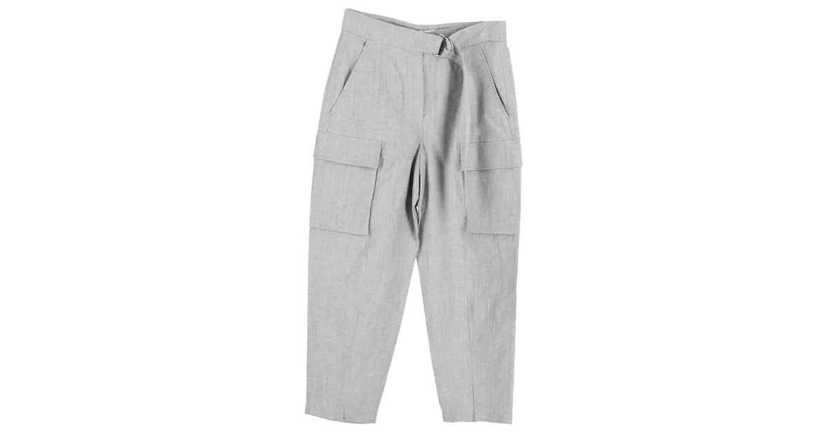 Pantalón cargo Brunello Cucinelli de algodón gris 