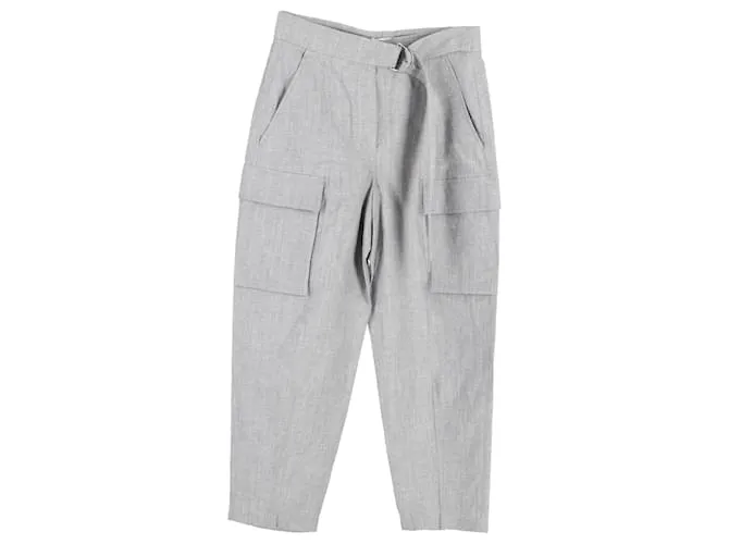Pantalón cargo Brunello Cucinelli de algodón gris 