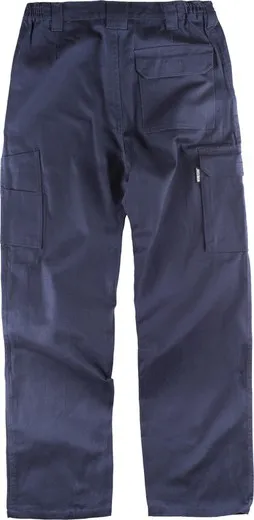 Pantalón con cintura elástica 100% Algodón Marino