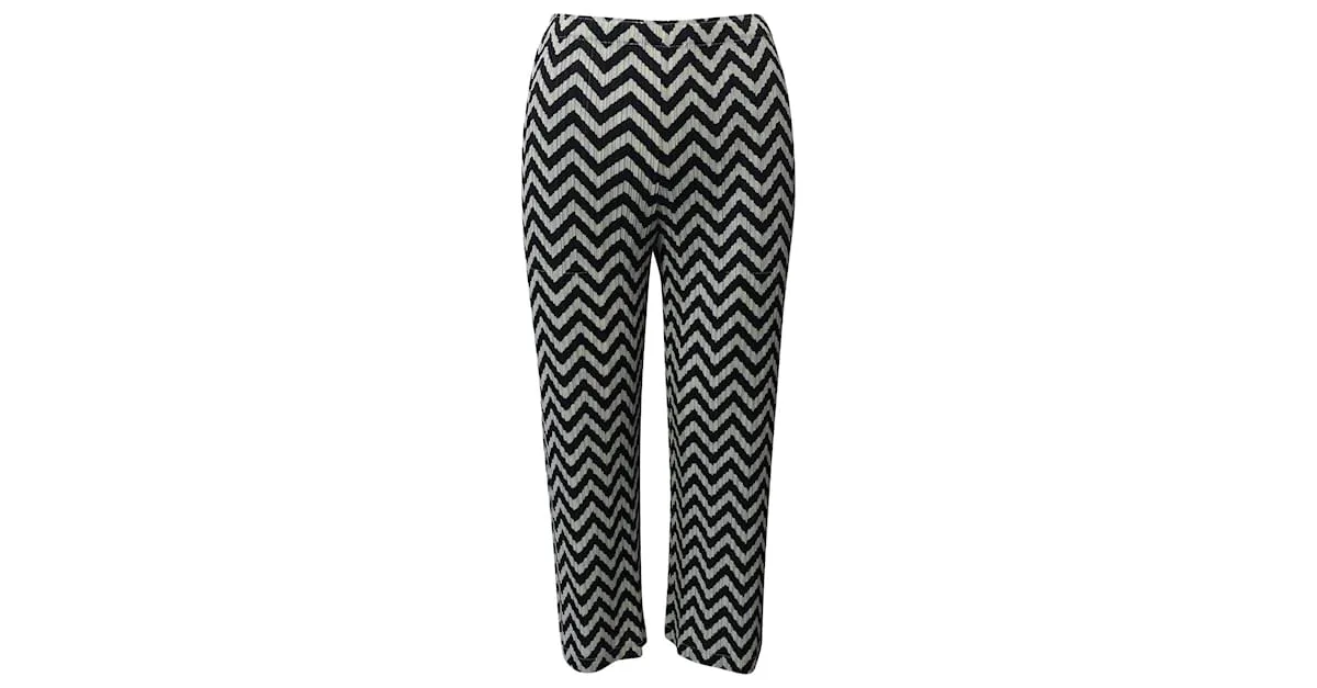 Pantalón con estampado en zigzag Pleats Please en poliéster multicolor Impresión de pitón 