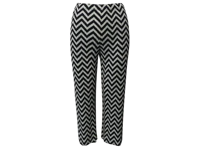Pantalón con estampado en zigzag Pleats Please en poliéster multicolor Impresión de pitón 