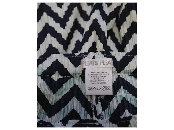 Pantalón con estampado en zigzag Pleats Please en poliéster multicolor Impresión de pitón 
