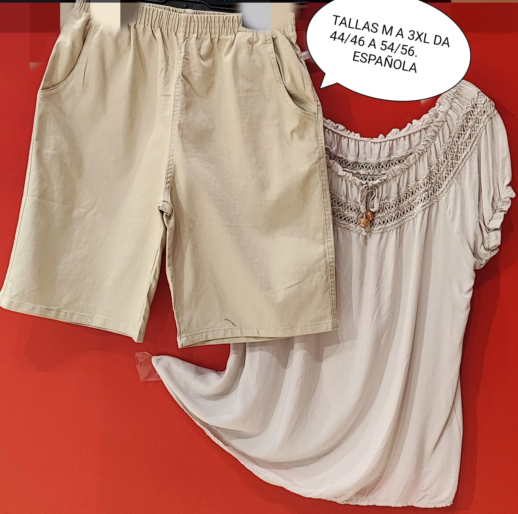 Pantalón Corto Denim Mujer Talla Grande