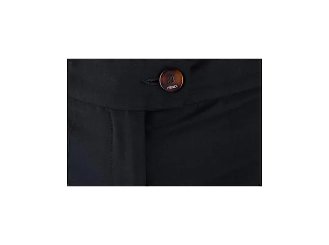 Pantalón de sastre negro Fendi 