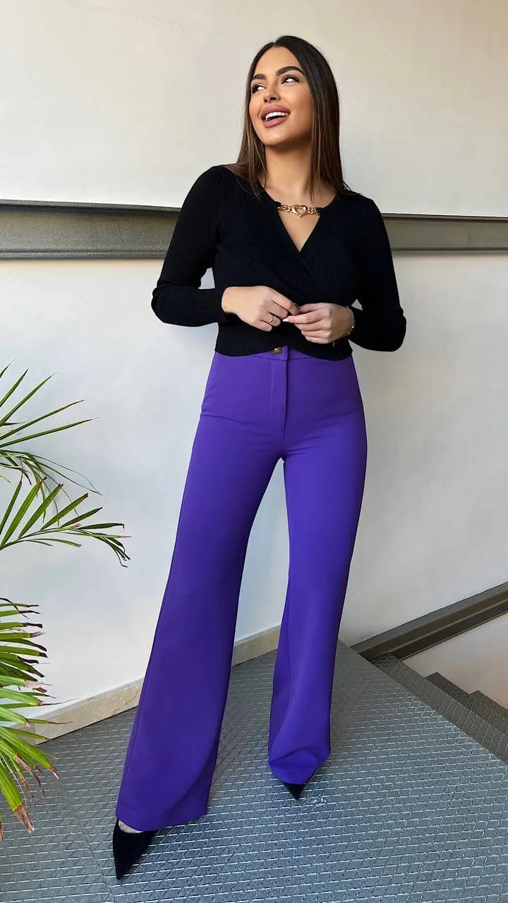 Pantalón Purple Tachuela (Se Vende En Conjunto)
